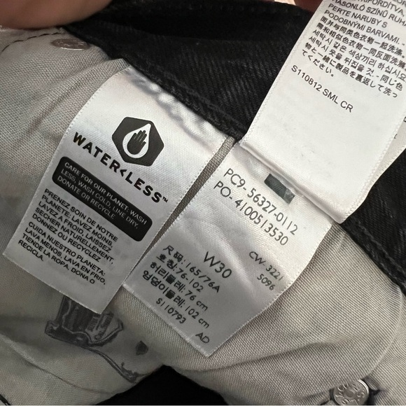 Levi's 501 Original Denim Shorts - Lunar Black - Picture 12 of 12